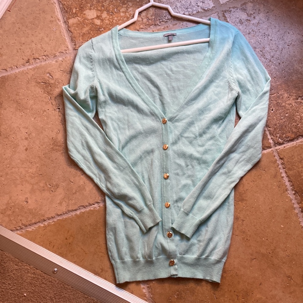 Charlotte Russe mint green, easter spring cardigan sweater